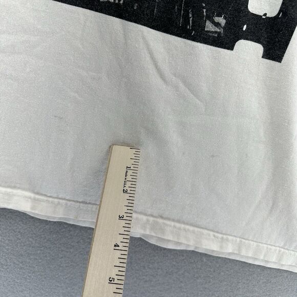 Y2K Los Angeles Cali Graffiti Return To Sender White Mens Tshirt 2XL Baggy Loose - Picture 7 of 7